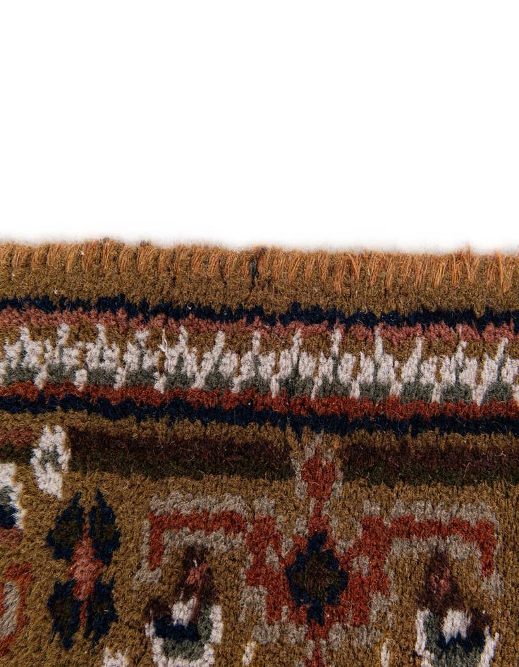 Detail image of  2' 4 x 4' 10  Hand Knotted Hamedan Wool Runner Rug