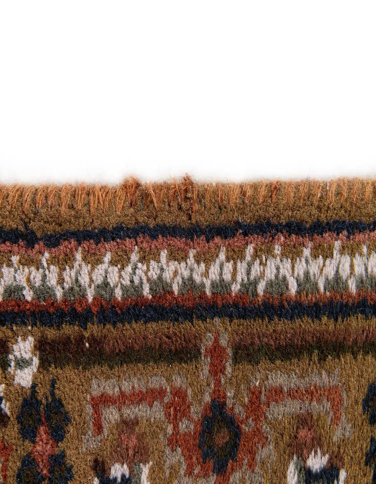 Detail image of  2' 4 x 4' 10  Hand Knotted Hamedan Wool Runner Rug