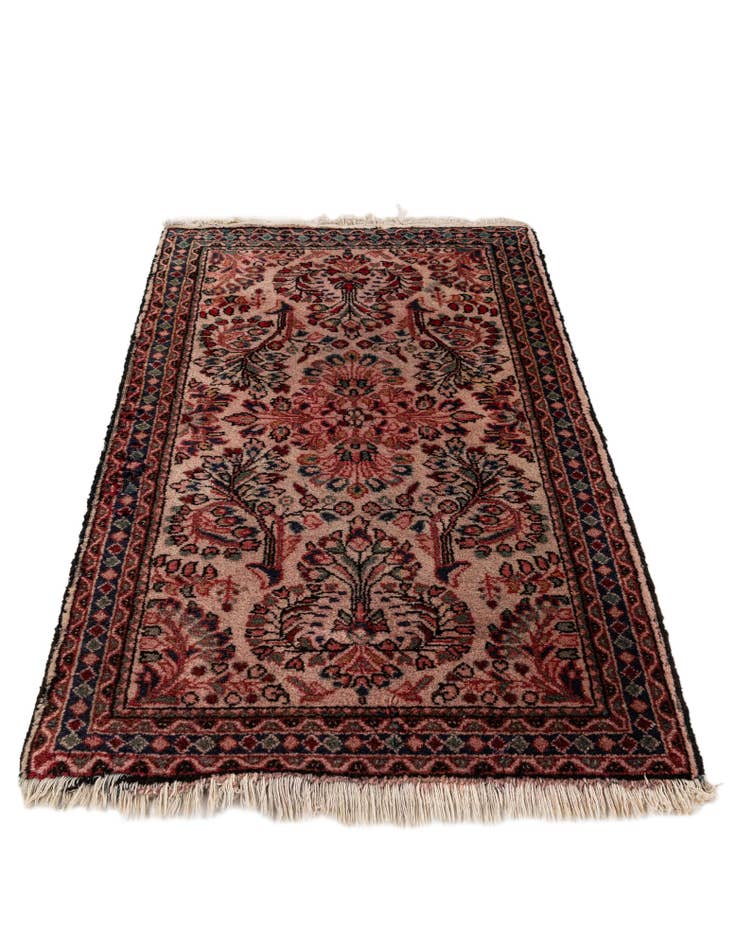 Detail image of  2' 2 x 4' 1  Hand Knotted Hamedan Wool Runner Rug