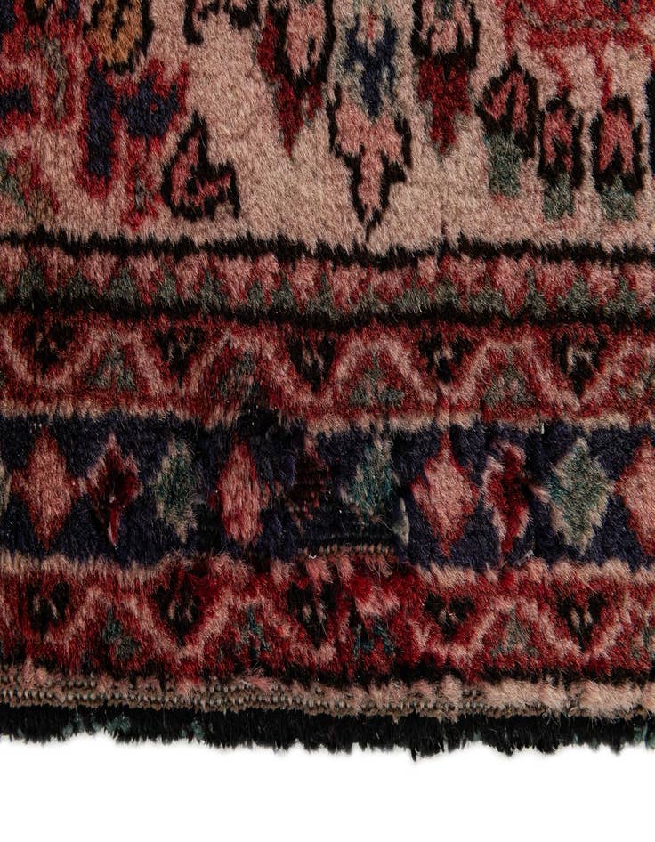 Detail image of  2' 2 x 4' 1  Hand Knotted Hamedan Wool Runner Rug