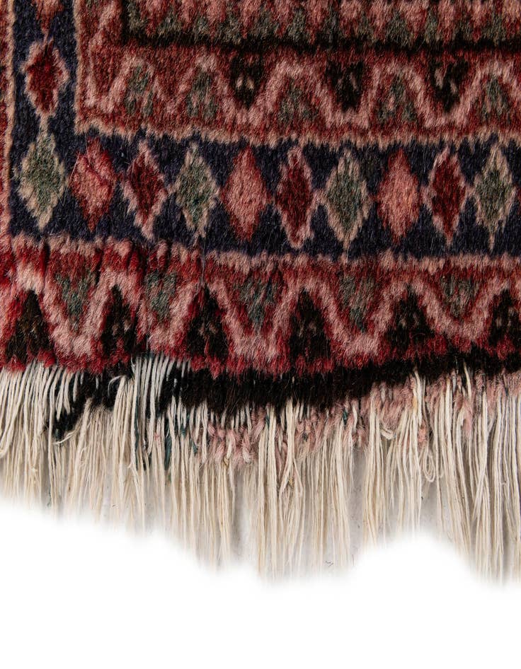 Detail image of  2' 2 x 4' 1  Hand Knotted Hamedan Wool Runner Rug