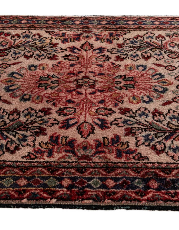 Detail image of  2' 2 x 4' 1  Hand Knotted Hamedan Wool Runner Rug