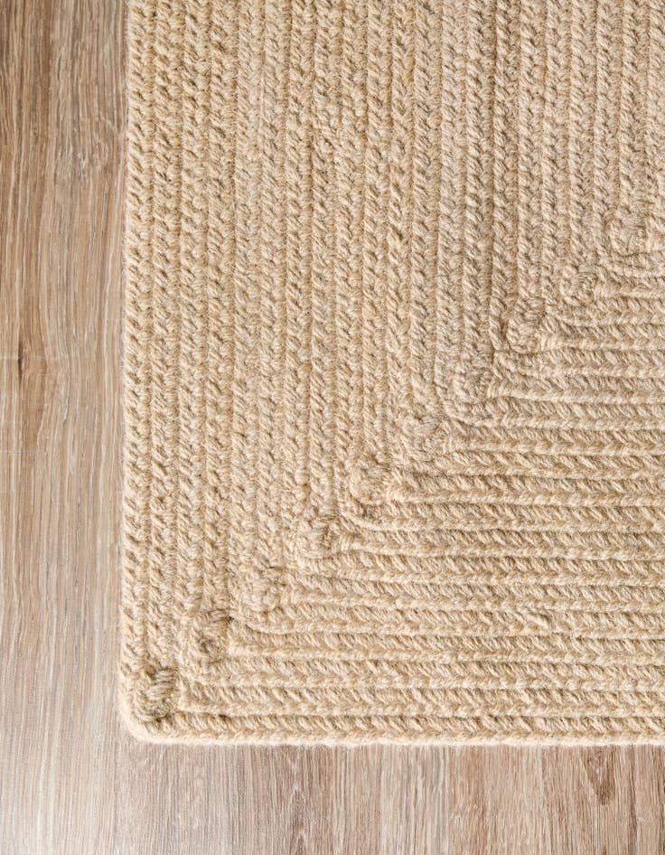Detail image of  2' 7 x 12'  Hand Hand Braided Wool Runner Rug