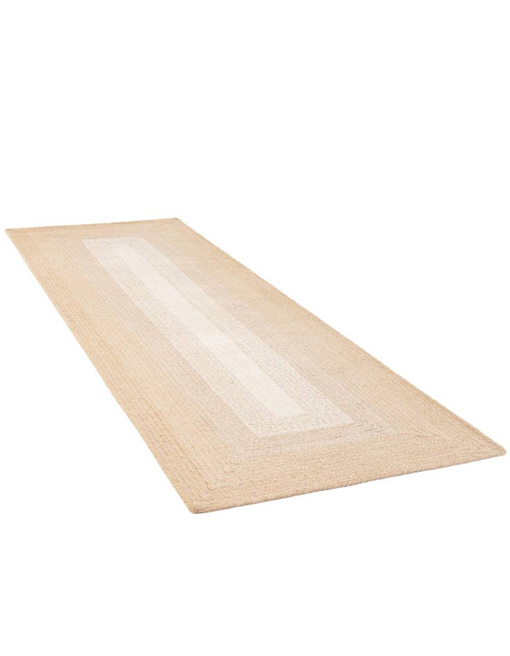 Detail image of  2' 7 x 8'  Hand Hand Braided Wool Runner Rug