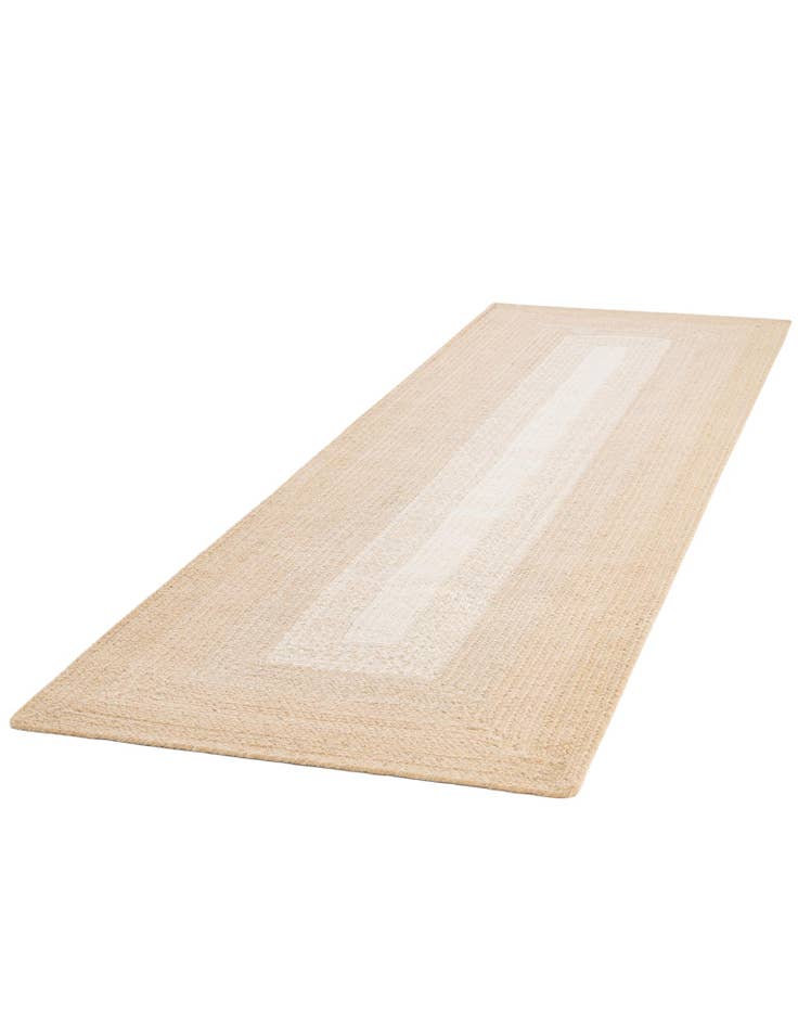 Detail image of  2' 7 x 8'  Hand Hand Braided Wool Runner Rug