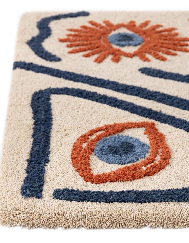 Detail image of  2' x 6' 1 Handtufted Wool Runner Rug