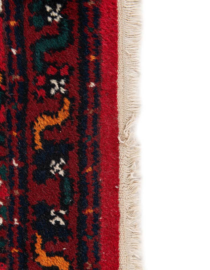 Detail image of  2' 3 x 4' 4  Hand Knotted Heriz Wool Runner Rug
