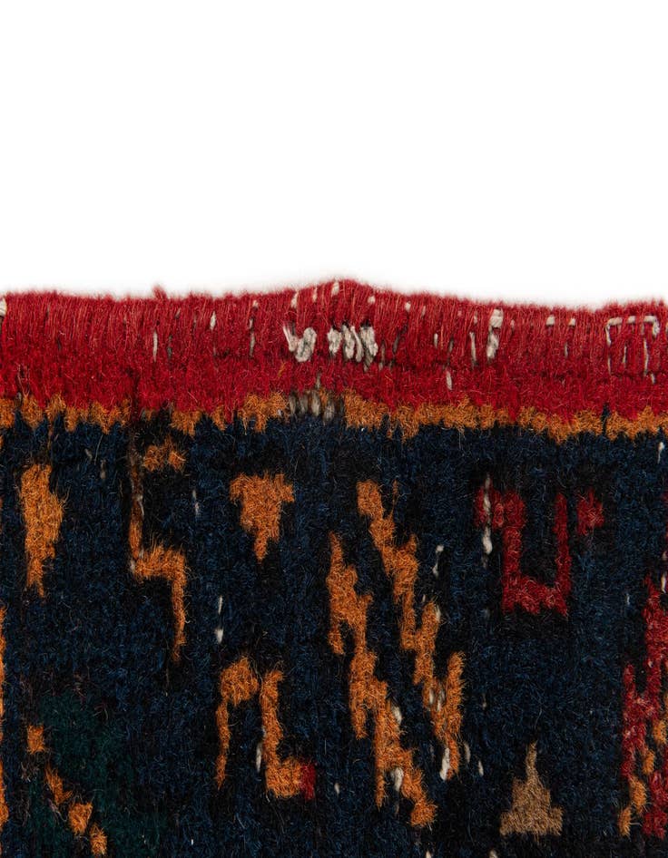 Detail image of  2' x 3' 11  Hand Knotted Heriz Wool Runner Rug