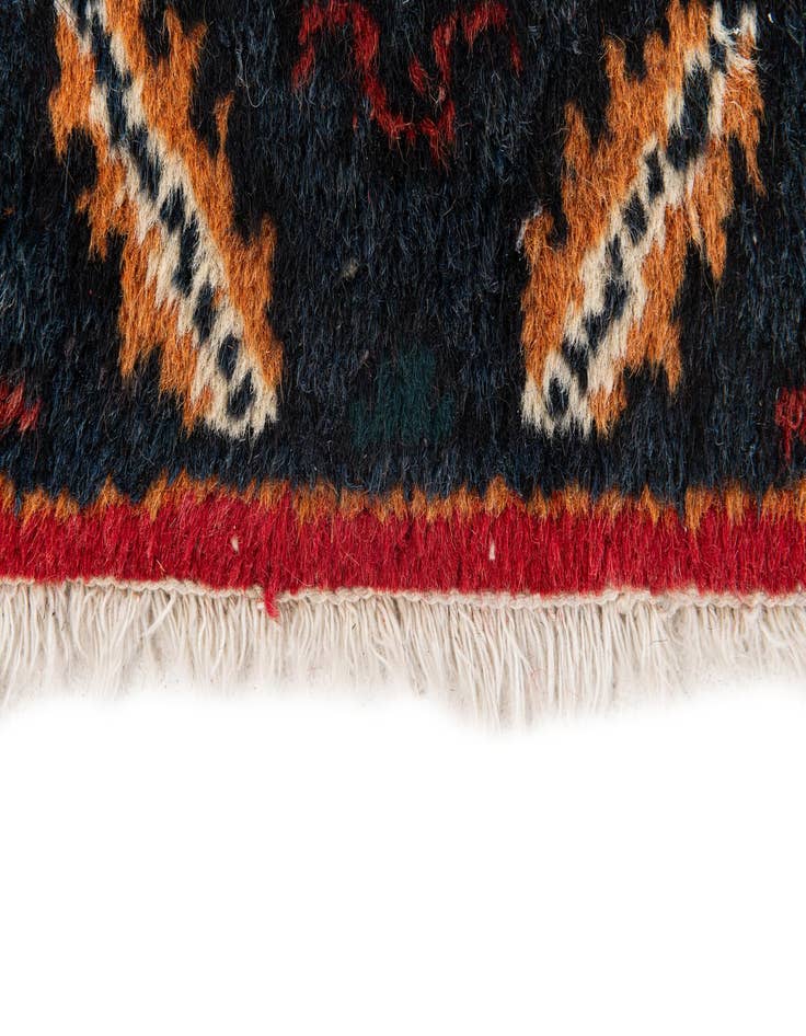 Detail image of  2' x 3' 11  Hand Knotted Heriz Wool Runner Rug