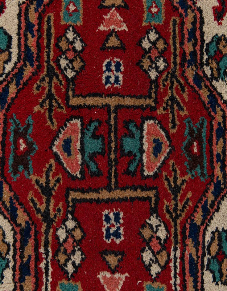 Detail image of  2' 9 x 9' 9  Hand Knotted Heriz Wool Runner Rug