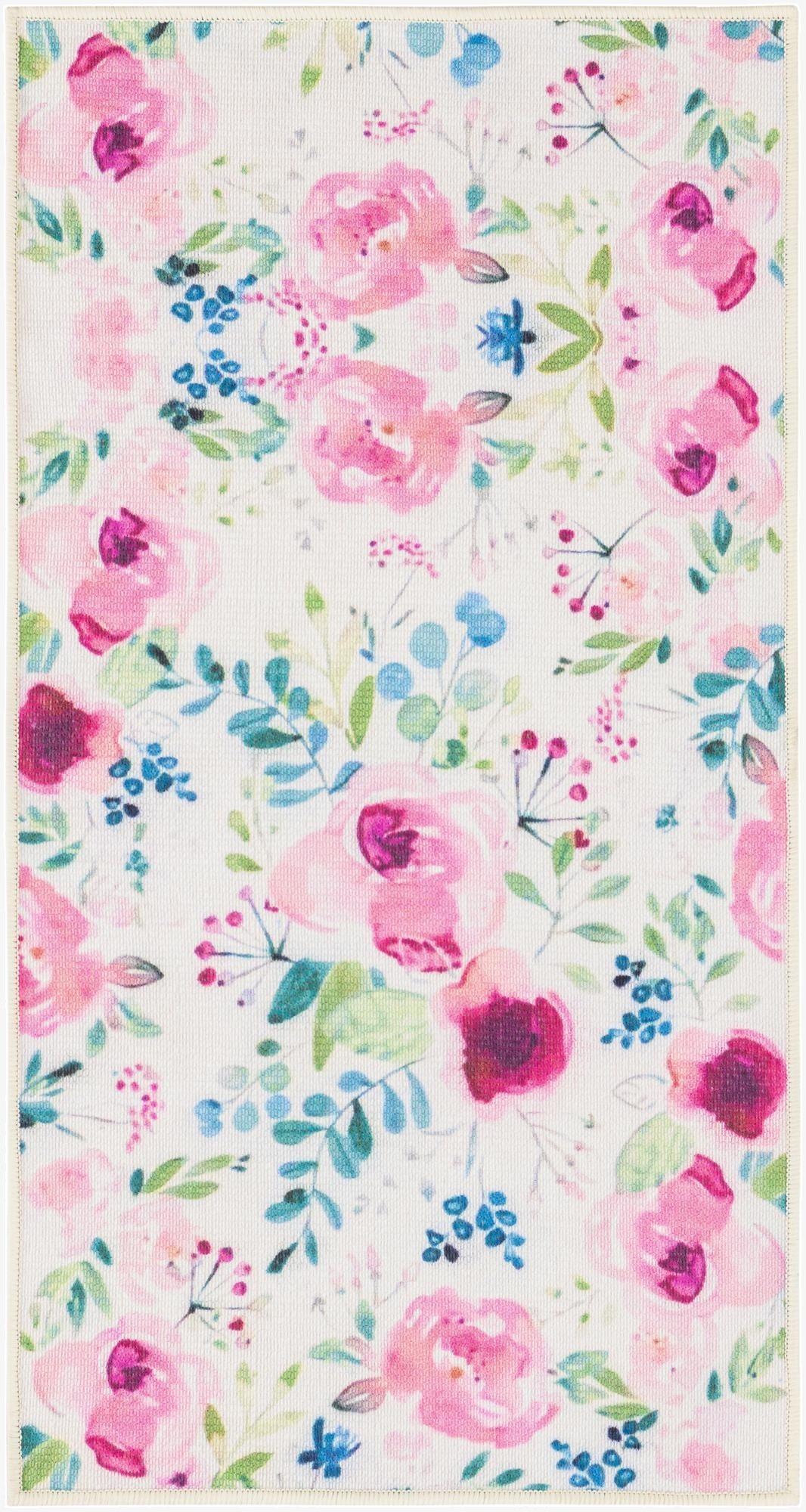  2' x 3' 11  Washable Jill Zarin Caribbean Indoor / Outdoor Runner Rug