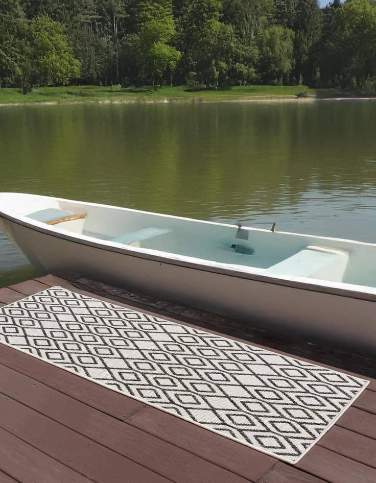 Detail image of  2' x 8'  Washable Jill Zarin Turks and Caicos Indoor / Outdoor Runner Rug