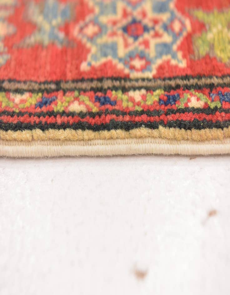 Detail image of 2' 7 x 9' 9 Hand Knotted Kazak Runner Rug