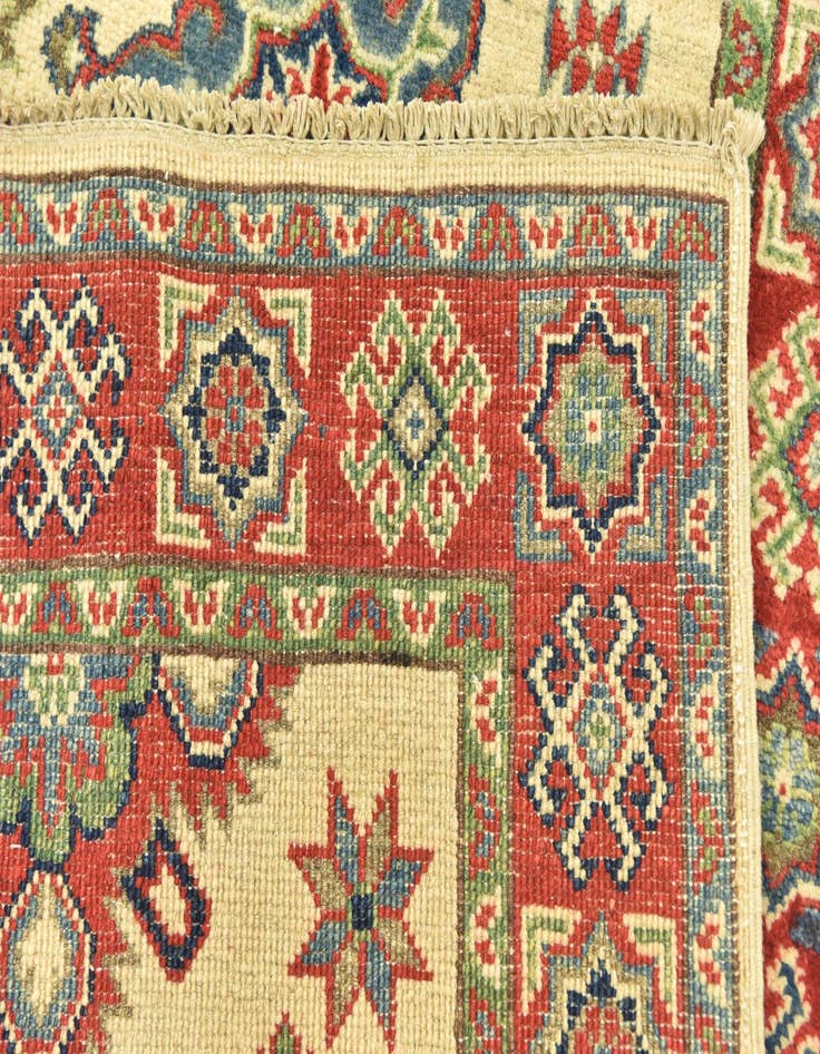 Detail image of  2' 8 x 9' 9  Hand Knotted Kazak Runner Rug