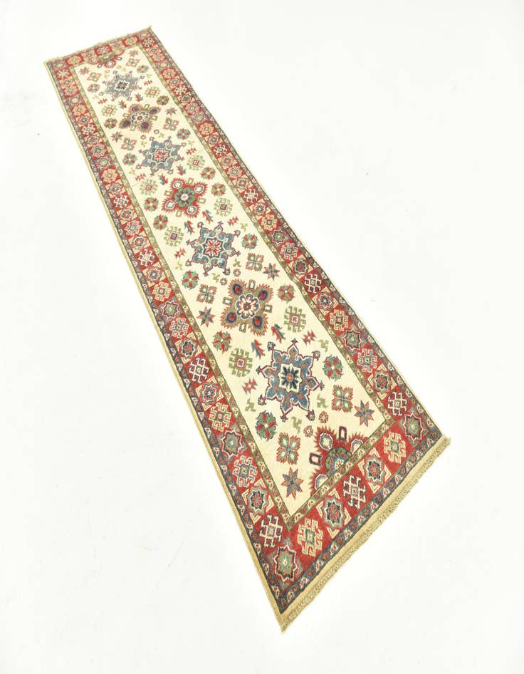 Detail image of  2' 8 x 9' 9  Hand Knotted Kazak Runner Rug