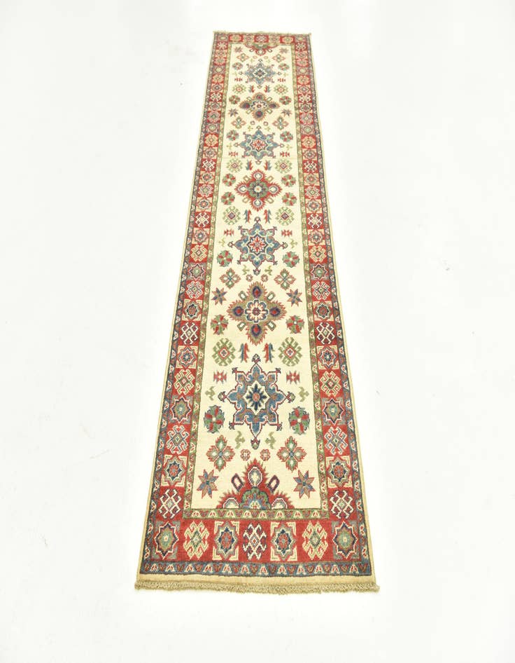 Detail image of  2' 8 x 9' 9  Hand Knotted Kazak Runner Rug