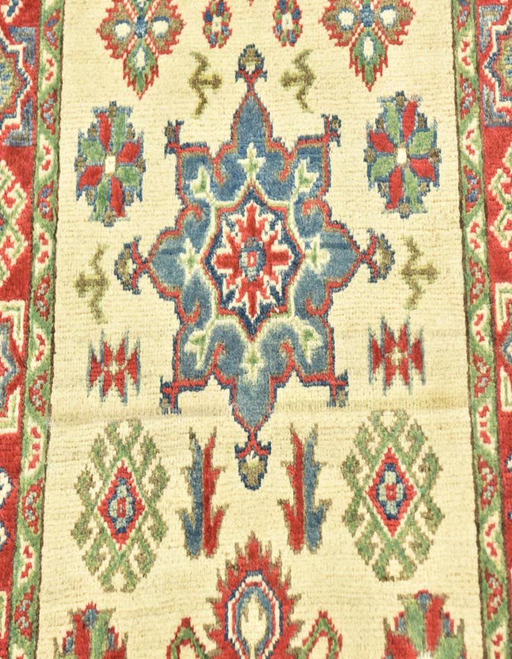 Detail image of  2' 8 x 9' 9  Hand Knotted Kazak Runner Rug