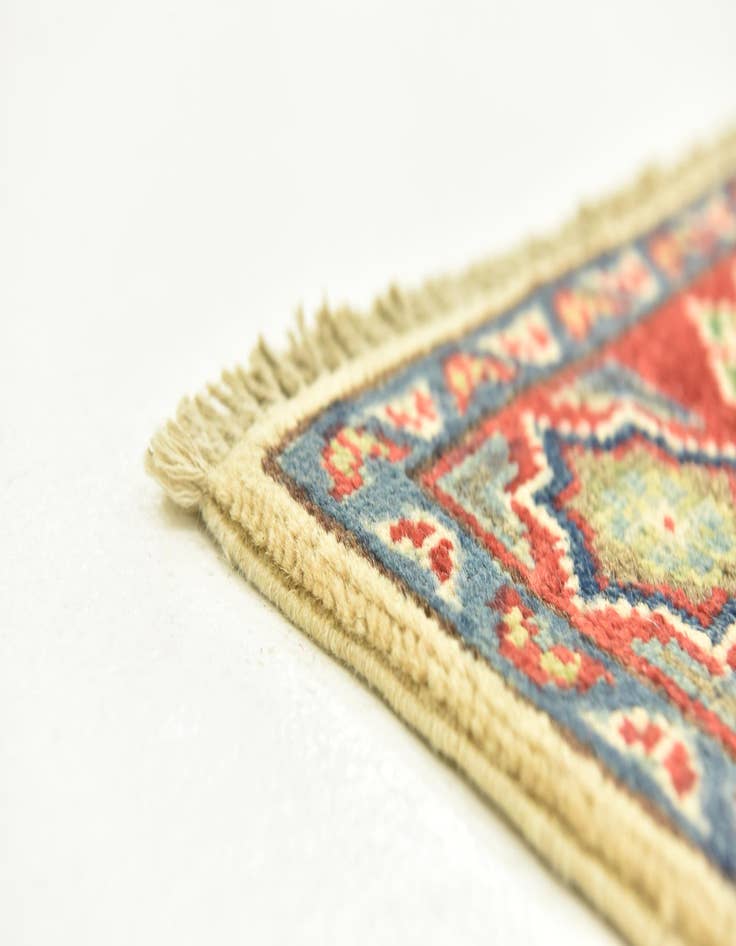 Detail image of  2' 8 x 9' 9  Hand Knotted Kazak Runner Rug