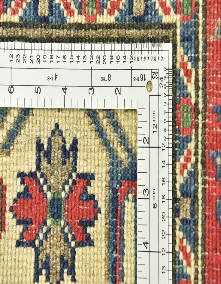 Detail image of  2' 7 x 9' 8  Hand Knotted Kazak Runner Rug