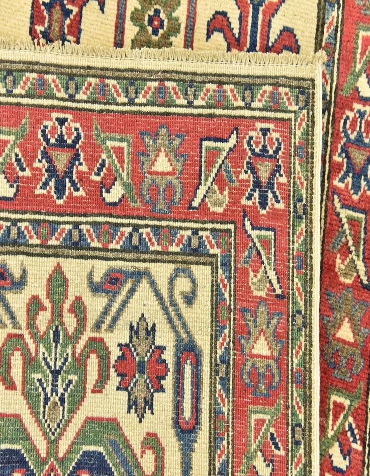Detail image of  2' 7 x 9' 8  Hand Knotted Kazak Runner Rug