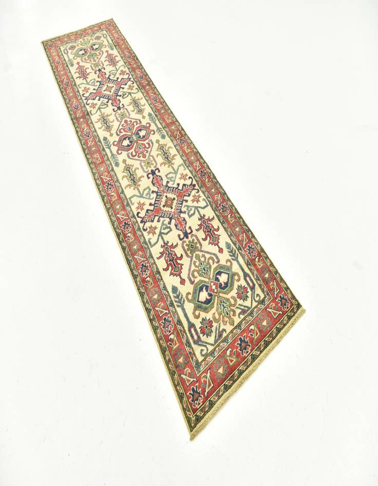 Detail image of  2' 7 x 9' 8  Hand Knotted Kazak Runner Rug