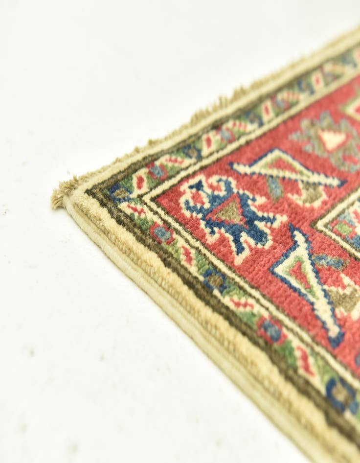 Detail image of  2' 7 x 9' 8  Hand Knotted Kazak Runner Rug