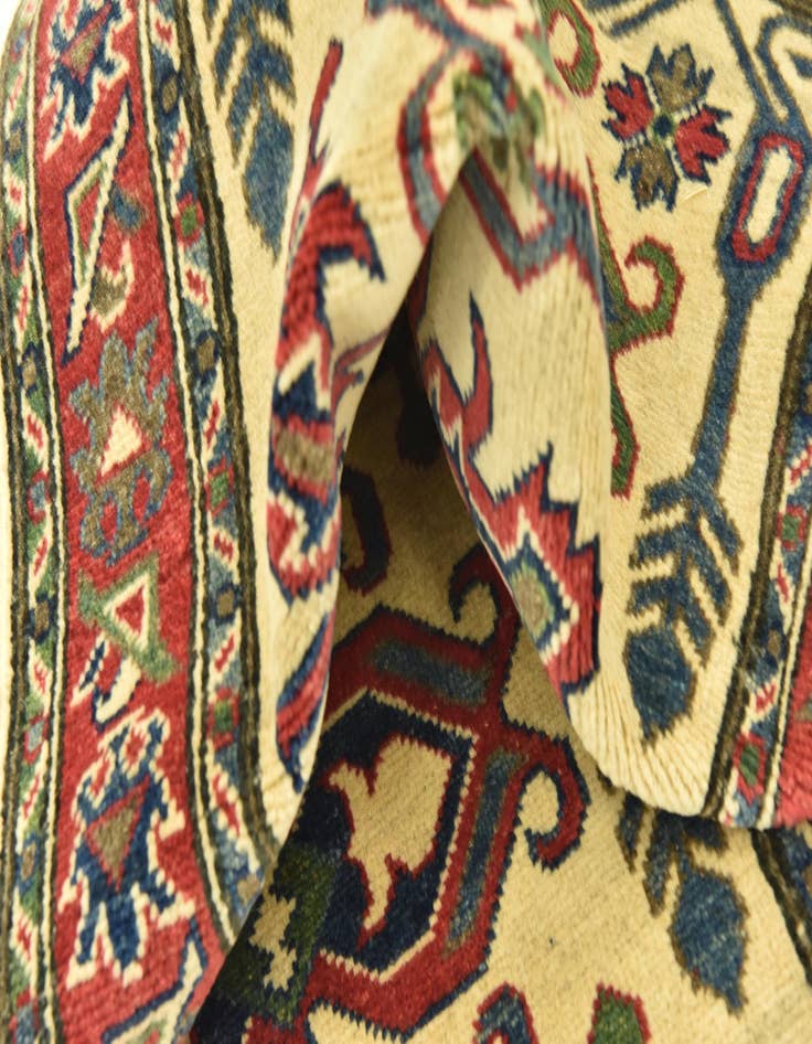 Detail image of  2' 7 x 9' 8  Hand Knotted Kazak Runner Rug