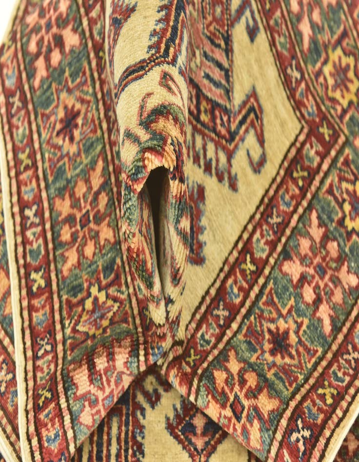 Detail image of  2' 8 x 9' 10  Hand Knotted Kazak Oriental Runner Rug