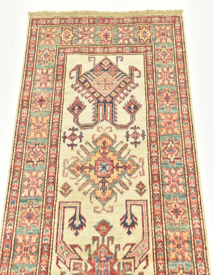 Detail image of  2' 8 x 9' 10  Hand Knotted Kazak Oriental Runner Rug