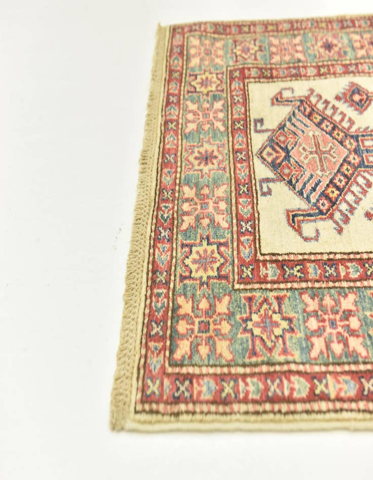 Detail image of  2' 8 x 9' 10  Hand Knotted Kazak Oriental Runner Rug