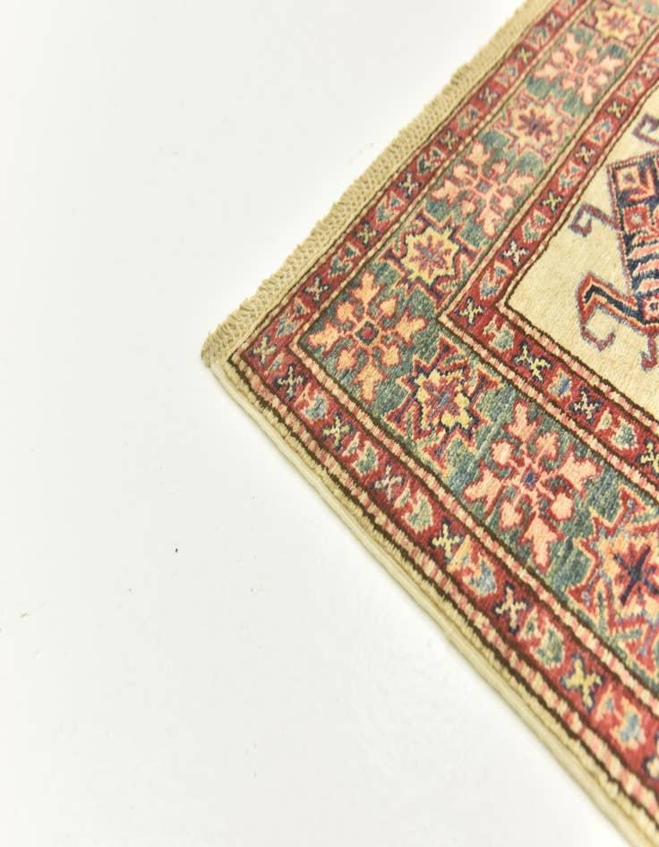 Detail image of  2' 8 x 9' 10  Hand Knotted Kazak Oriental Runner Rug