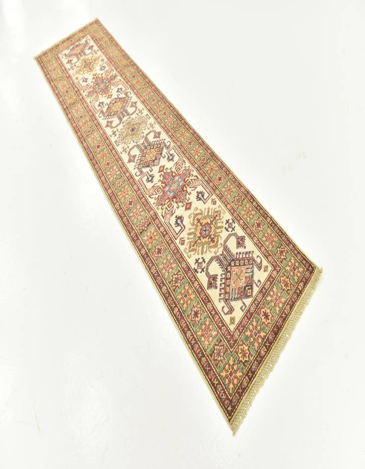 Detail image of  2' 7 x 9' 9  Hand Knotted Kazak Oriental Runner Rug