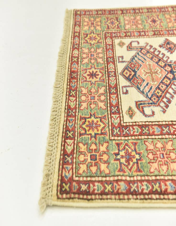 Detail image of  2' 7 x 9' 9  Hand Knotted Kazak Oriental Runner Rug