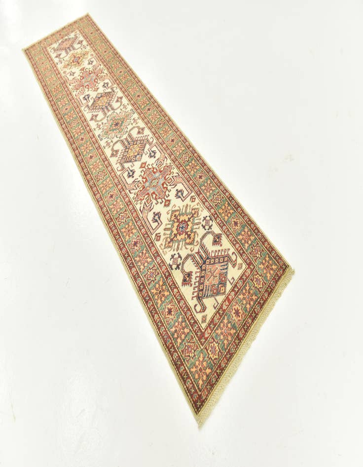 Detail image of  2' 7 x 9' 9  Hand Knotted Kazak Oriental Runner Rug
