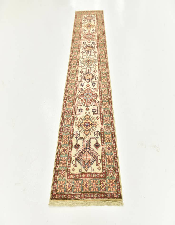 Detail image of  2' 7 x 9' 9  Hand Knotted Kazak Oriental Runner Rug