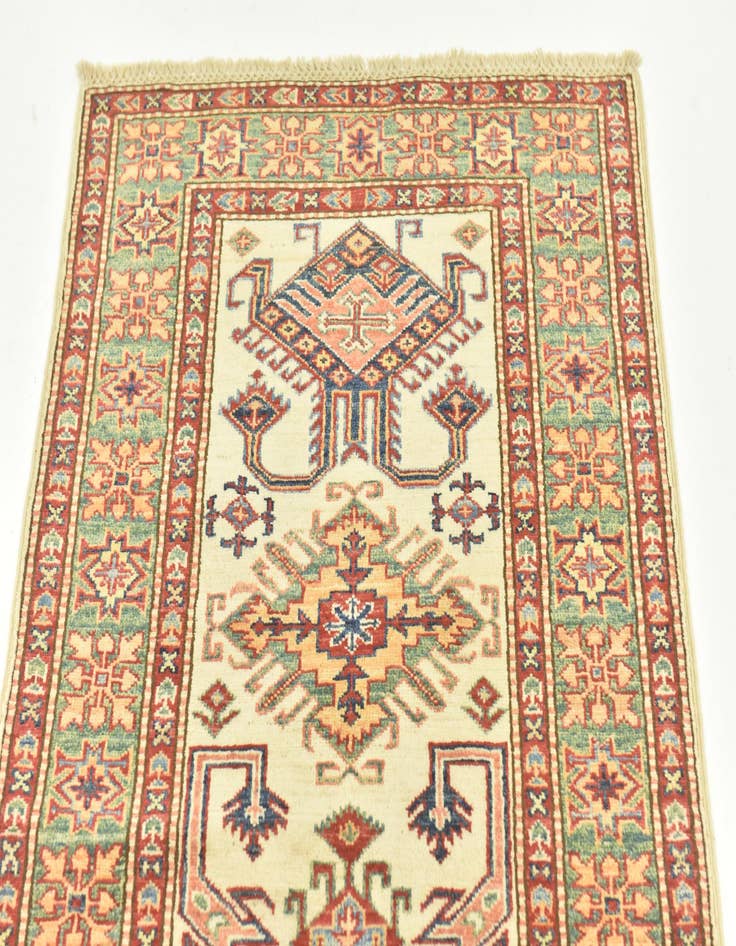 Detail image of  2' 7 x 9' 9  Hand Knotted Kazak Oriental Runner Rug