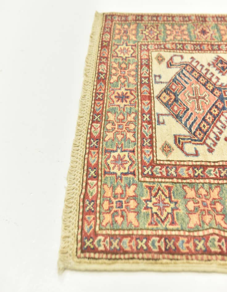 Detail image of  2' 7 x 9' 9  Hand Knotted Kazak Oriental Runner Rug