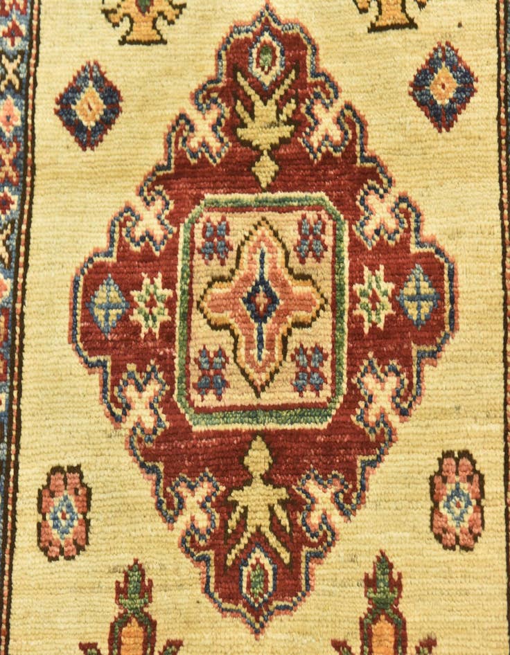 Detail image of  2' 8 x 9' 8  Hand Knotted Kazak Oriental Runner Rug