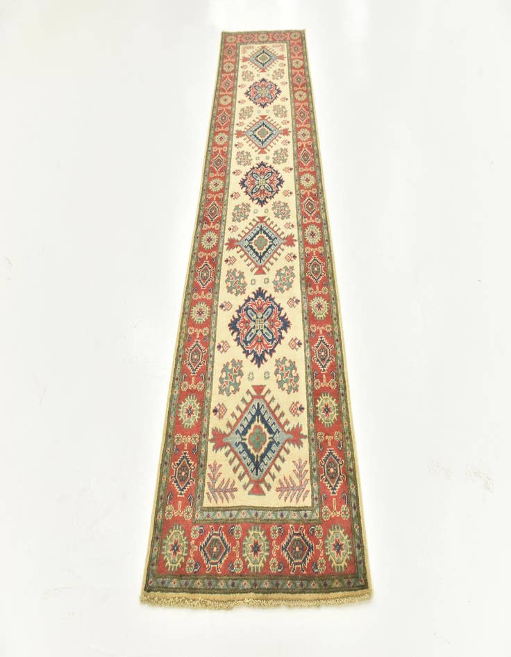 Detail image of  2' 9 x 9' 9  Hand Knotted Kazak Runner Rug