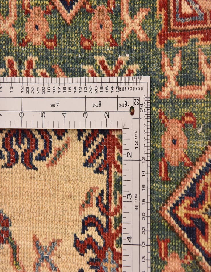 Detail image of  2' 8 x 9' 8  Hand Knotted Kazak Oriental Runner Rug