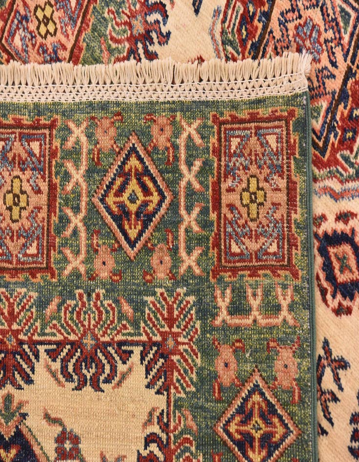 Detail image of  2' 8 x 9' 8  Hand Knotted Kazak Oriental Runner Rug