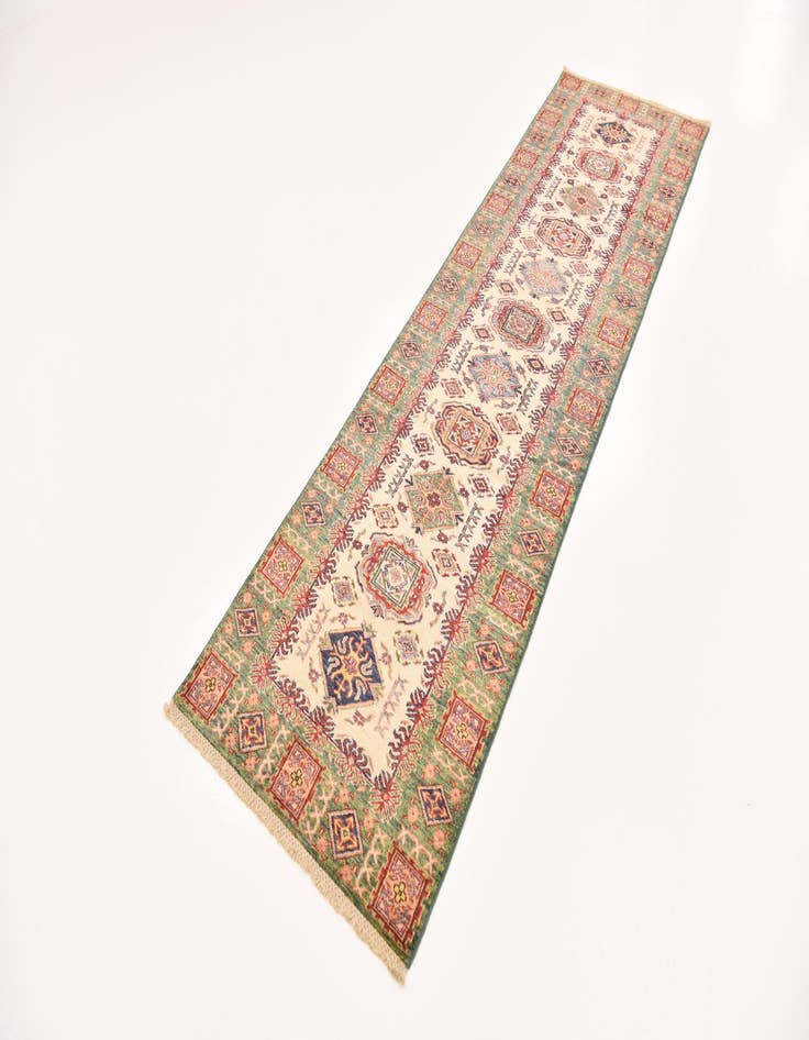 Detail image of  2' 8 x 9' 8  Hand Knotted Kazak Oriental Runner Rug