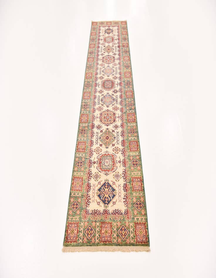 Detail image of  2' 8 x 9' 8  Hand Knotted Kazak Oriental Runner Rug
