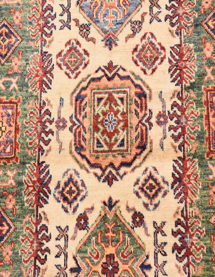 Detail image of  2' 8 x 9' 8  Hand Knotted Kazak Oriental Runner Rug