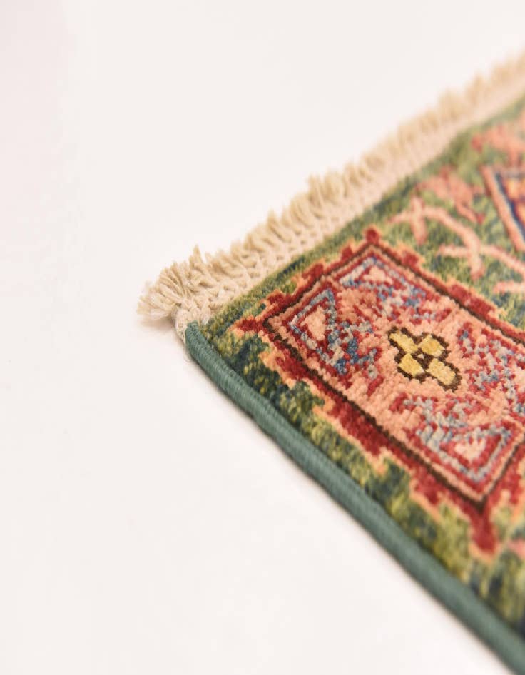 Detail image of  2' 8 x 9' 8  Hand Knotted Kazak Oriental Runner Rug