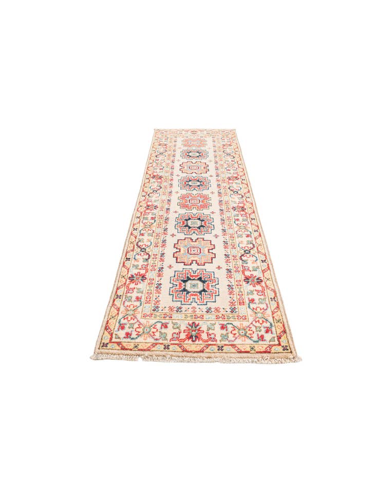 Detail image of  2' x 6' 2  Hand Knotted Kazak Runner Rug
