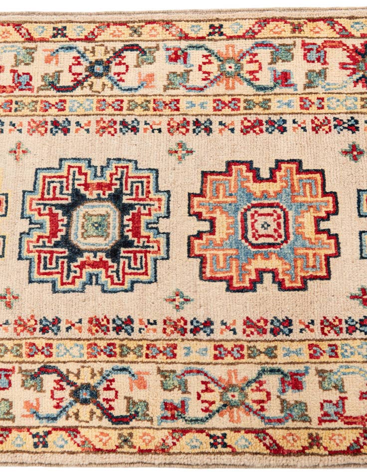 Detail image of  2' x 6' 2  Hand Knotted Kazak Runner Rug