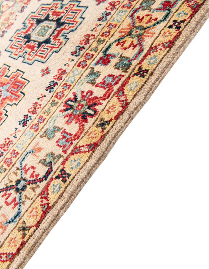 Detail image of  2' x 6' 2  Hand Knotted Kazak Runner Rug