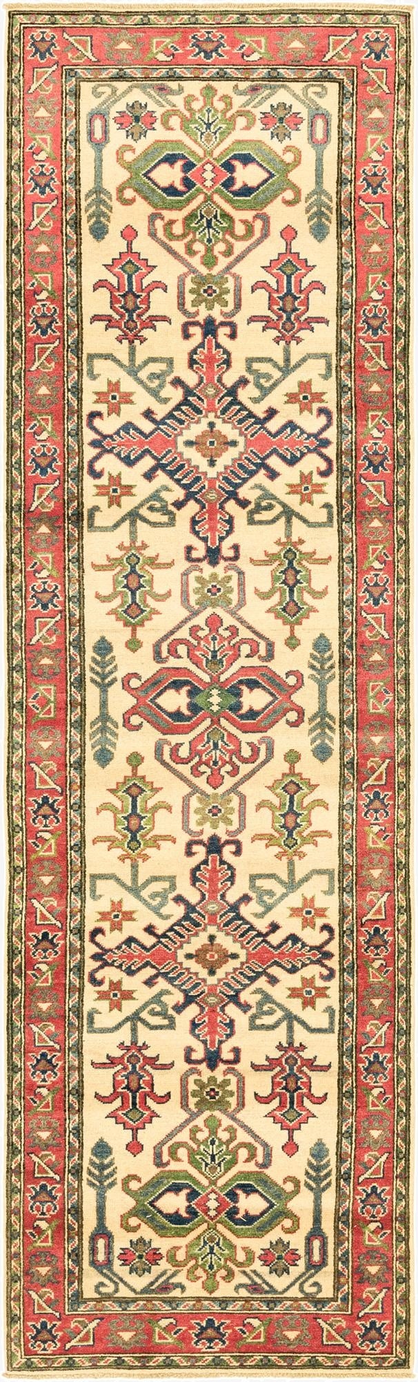  2' 7 x 9' 8  Hand Knotted Kazak Runner Rug
