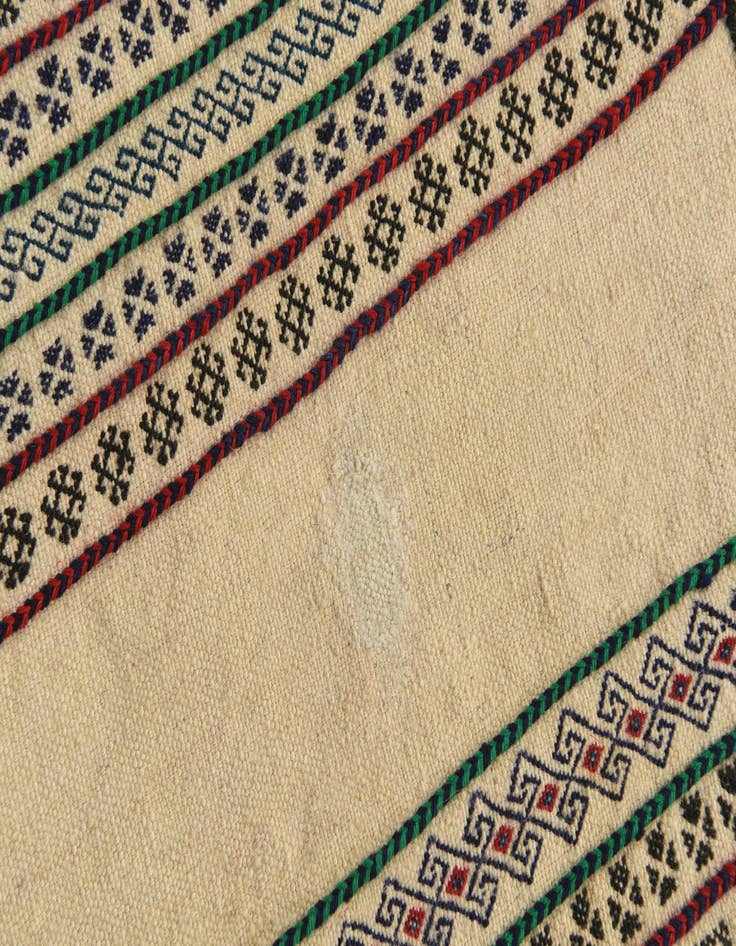 Detail image of  2' 5 x 8' 1  Hand Knotted Kilim Fars Persian Wool Runner Rug